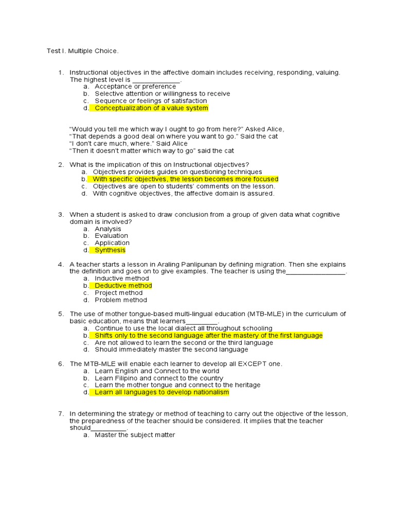 Check For Understanding #1 | PDF | Teachers | Teaching