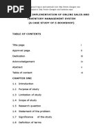 Design and Implementation of Online Sales and Inventory Management System (A Case Study of E-Bookshop)