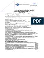 Romana - Info.Ro.2717 TEZA CU SUBIECT UNIC LA LB. ROMANA - SEMESTRUL II 2019.pd PDF