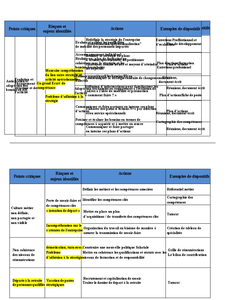 Exemple De Plan D Action Pdf Plan D'action | PDF | Gestion des ressources humaines | Recrutement