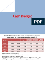 Cash Budget