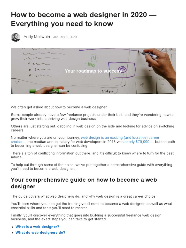 How To Become A Web Designer in 2020 - Everything You Need To Know ...