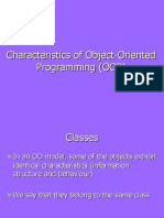 Basic Characteristics of OOP