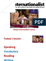 New Internationalist Easier English: Ready Intermediate Lesson
