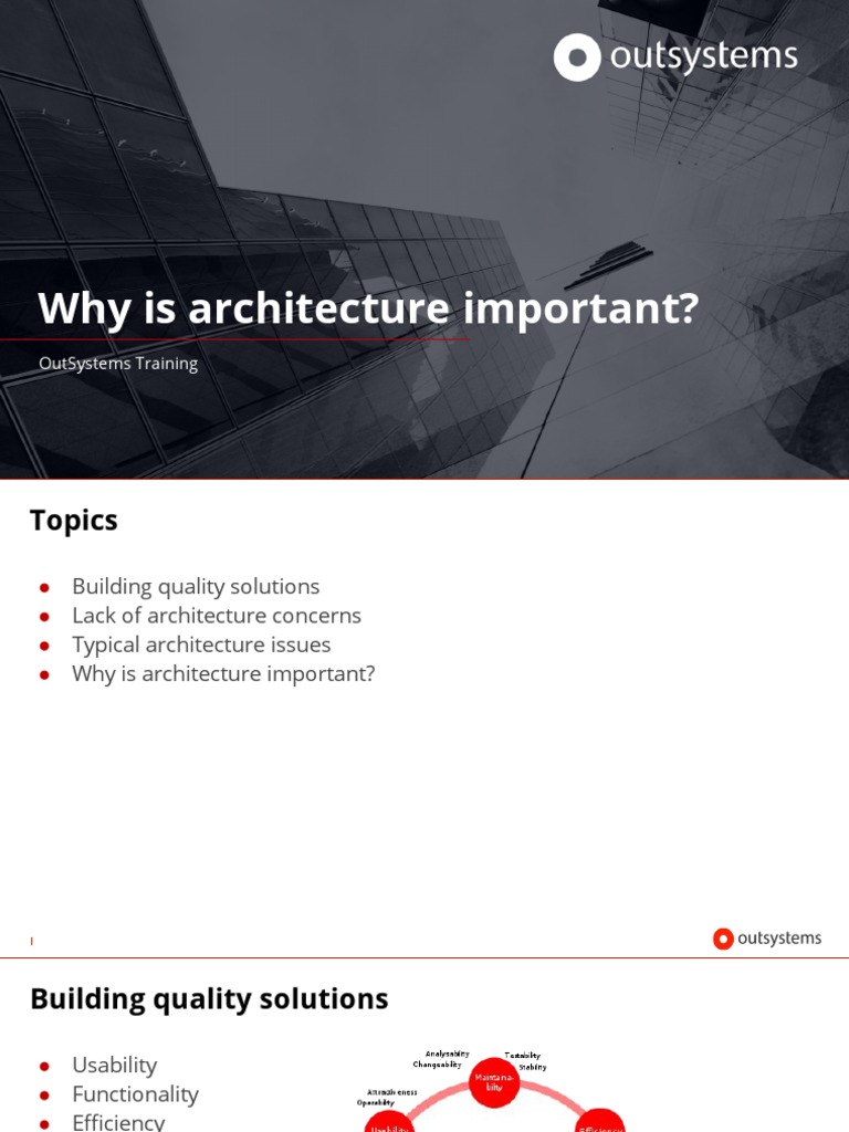 Why Is Architecture Important PDF