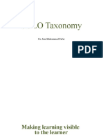 SOLO Taxonomy: Dr. Jam Muhammad Zafar