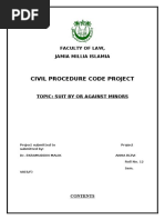 Civil Procedure Code Project: Faculty of Law, Jamia Millia Islamia