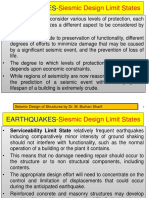 Earthquakes-: Siesmic Design Limit States