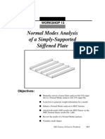 Normal Modes Analysis of A Simply-Supported Stiffened Plate