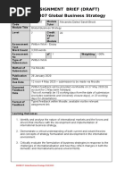 Assignment Brief (Draft) MMBB07 Global Business Strategy