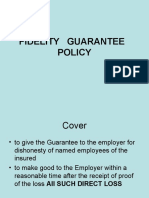 4.4.6 Fidelity Guarantee Policy