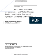 2015 - Standard Specification For Mixing Rooms, Moist Cabinets, Moist Rooms, and Water Storage Tanks Used in The Testing of Hydraulic