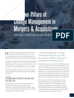 The Four Pillars of Change Management In: Mergers & Acquisitions