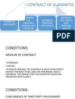 Essentials of Contract of Guarantee