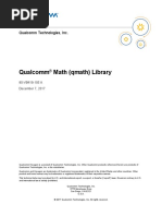 Qualcomm Math (Qmath) Library