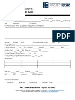 Gastroenterology (Gi) Clinic: Case Presentation Template