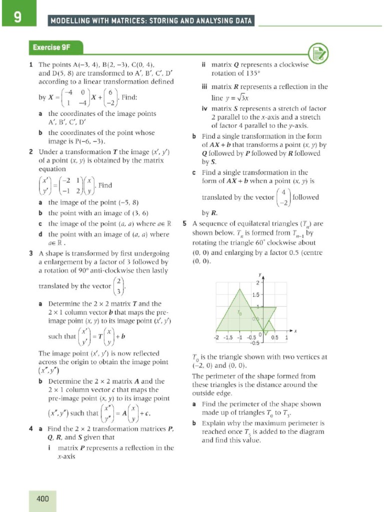 Matrix Transformations Questions Pdf Pdf