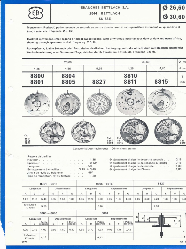 Nos New FhF 90/5 905 2557 H.3 Date Indicateur Disque Calendar