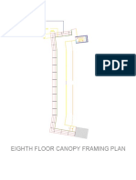 E8th Floor Canopy Framing Plan 1800mm Tub Rafters Purlins