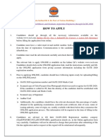IOCL GATE How To Apply PDF