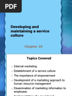 Chapter 10 - Developing and Maintaining A Service Culture PDF