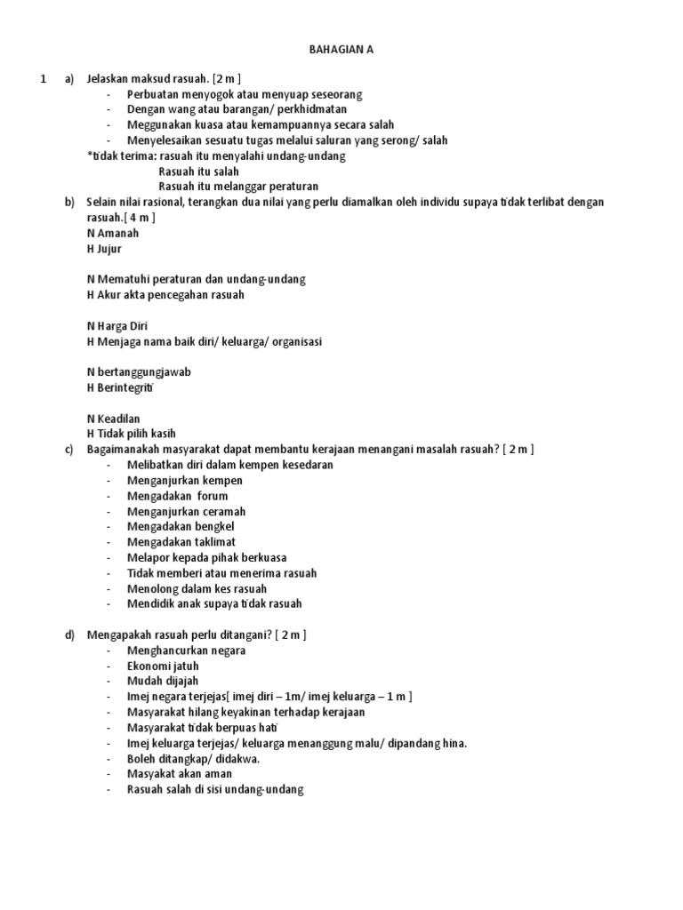 Bahagian A Pdf