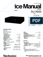 Technics SUX 933 Service Manual