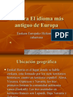 Euskera El Idioma Más Antiguo de Europa