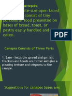 Canapés - Bite-Size Open Faced