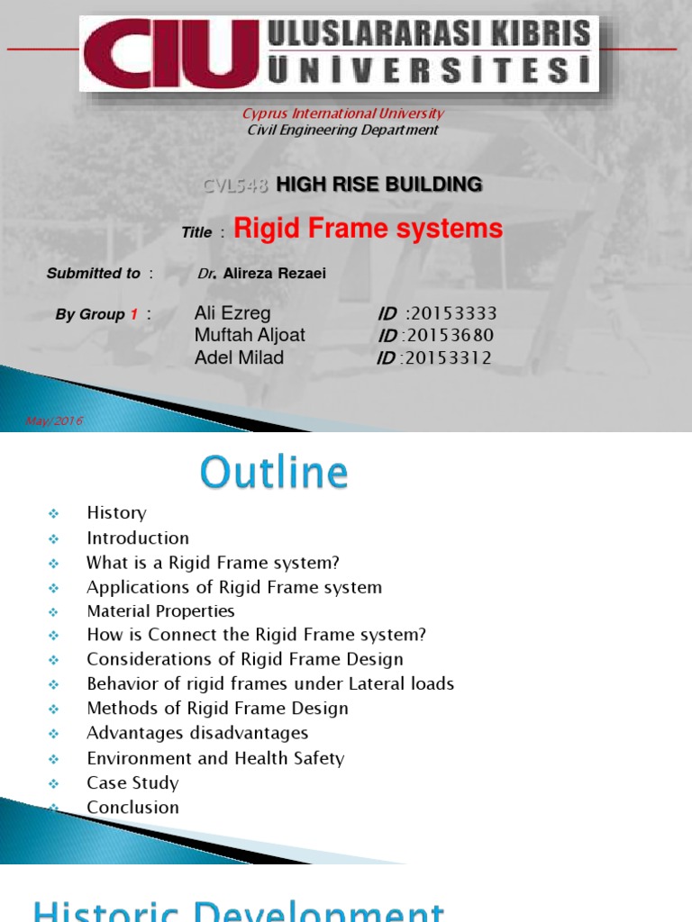 Rigid Frame Systems: High Rise Building | PDF | Beam (Structure) | Column