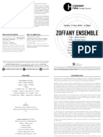 Zoffany Ensemble Programme