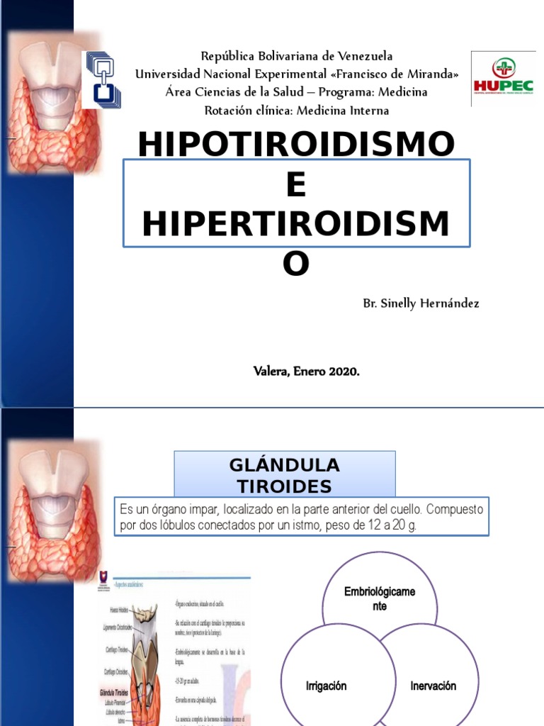 Hipotiroidismo e Hipertiroidismo PDF Hipotiroidismo Hormona