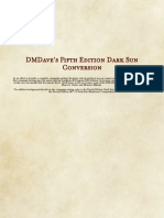 Dmdave'S Fifth Edition Dark Sun Conversion