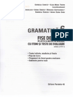 Gramatica Ed. 2017 - Clasa 6 - Fise de Lucru Cu Itemi Si Teste
