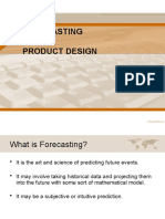 Forecasting and Product Design Techniques