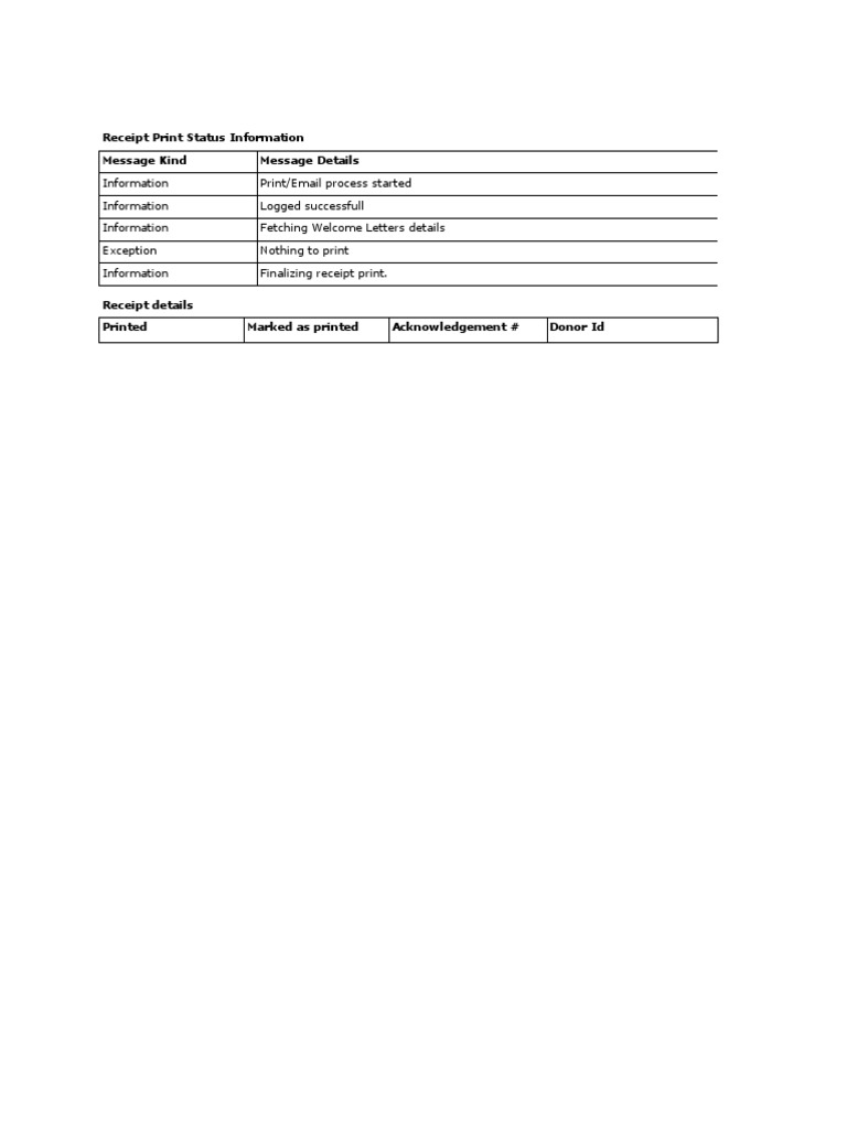Receipt Print Status Log | PDF | Career & Growth | Finance & Money ...