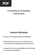 Probability & Probability Distribution