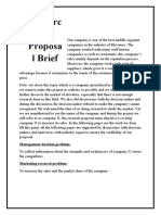 Researc H Proposa L Brief: Management Decision Problem