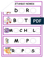 DORA Completa Nomes Bê Adapt PDF