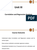 Unit III: Correlation and Regression Analysis