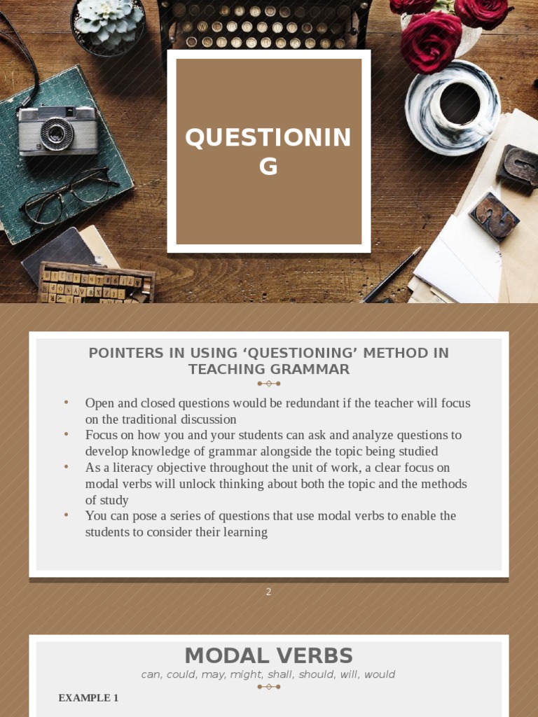 Questioning Methods for Teaching Grammar | PDF | Question | Sentence ...