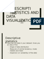 Descripti VE Statistics and Data Visualization: January 14, 2020