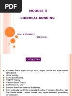 Module-Ii Chemical Bonding: General Chemistry CHEM-1001