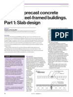 Design of Precast Concrete Oors in Steel-Framed Buildings. Part 1: Slab Design