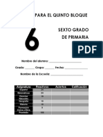 05. Examen 6to. Grado Bloque 5