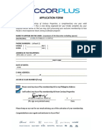 Accor Plus Application Form - Editable PDF