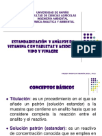 Estandarización NaOH, Contenido de Vitamina C y Acidez en Un Vino y en Un Vinagre