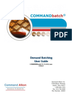 Demand Batching User Guide: Commandbatch V1.7.3.0 & Later 7/30/12