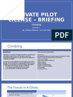 Private Pilot License - Briefing: Climbing