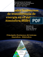 Principales Fenómenos en el Sistema Atmósfera - Hidrósfera